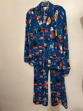 NWT Beauty Sleep Social Pajama Set Animal Pattern SZ S